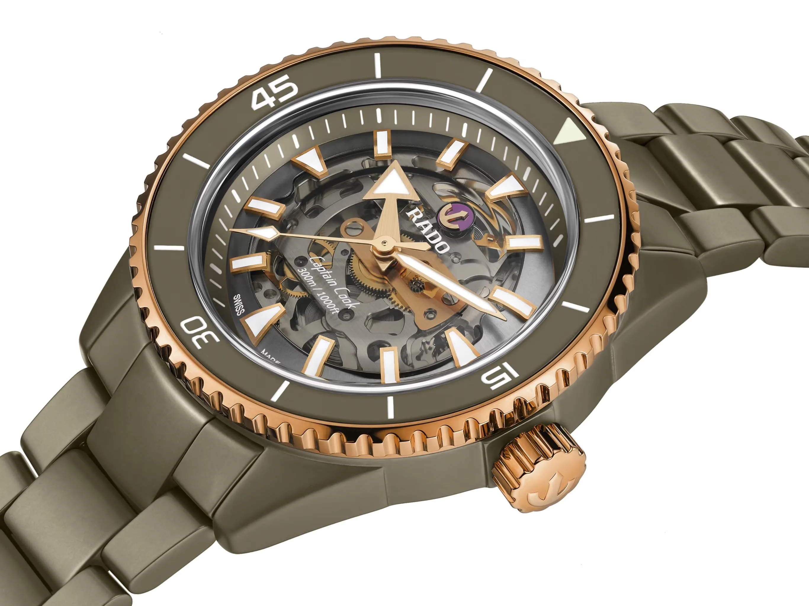 Rado Captain Cook High Tech Ceramic Skeleton Watch D