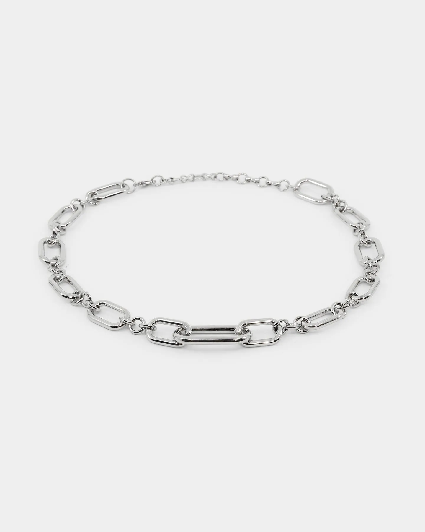 Raising Hell Women's Thick Link Chain White Gold