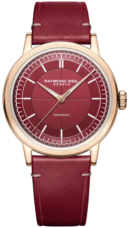 Raymond Weil Millesime Automatic Central Seconds Red Grape Watch