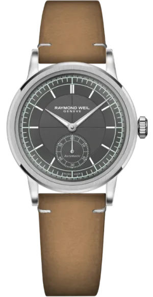 Raymond Weil Millesime Automatic Small Seconds Menthol Minute Track Watch