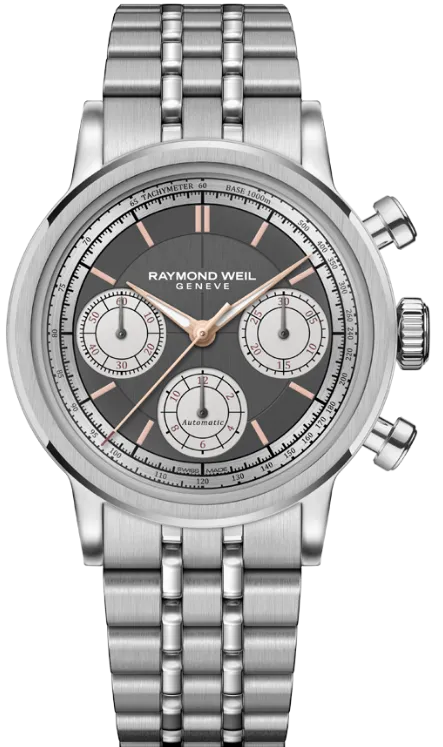 Raymond Weil Millesime Automatic Tri-Compax Chronograph Anthracite Sector Watch