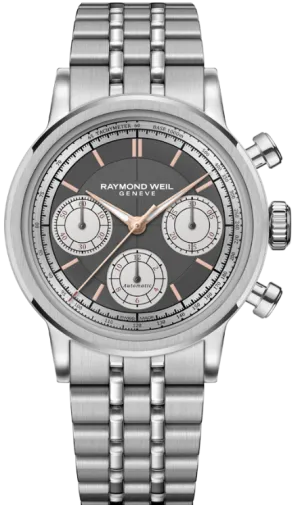 Raymond Weil Millesime Automatic Tri-Compax Chronograph Anthracite Sector Watch
