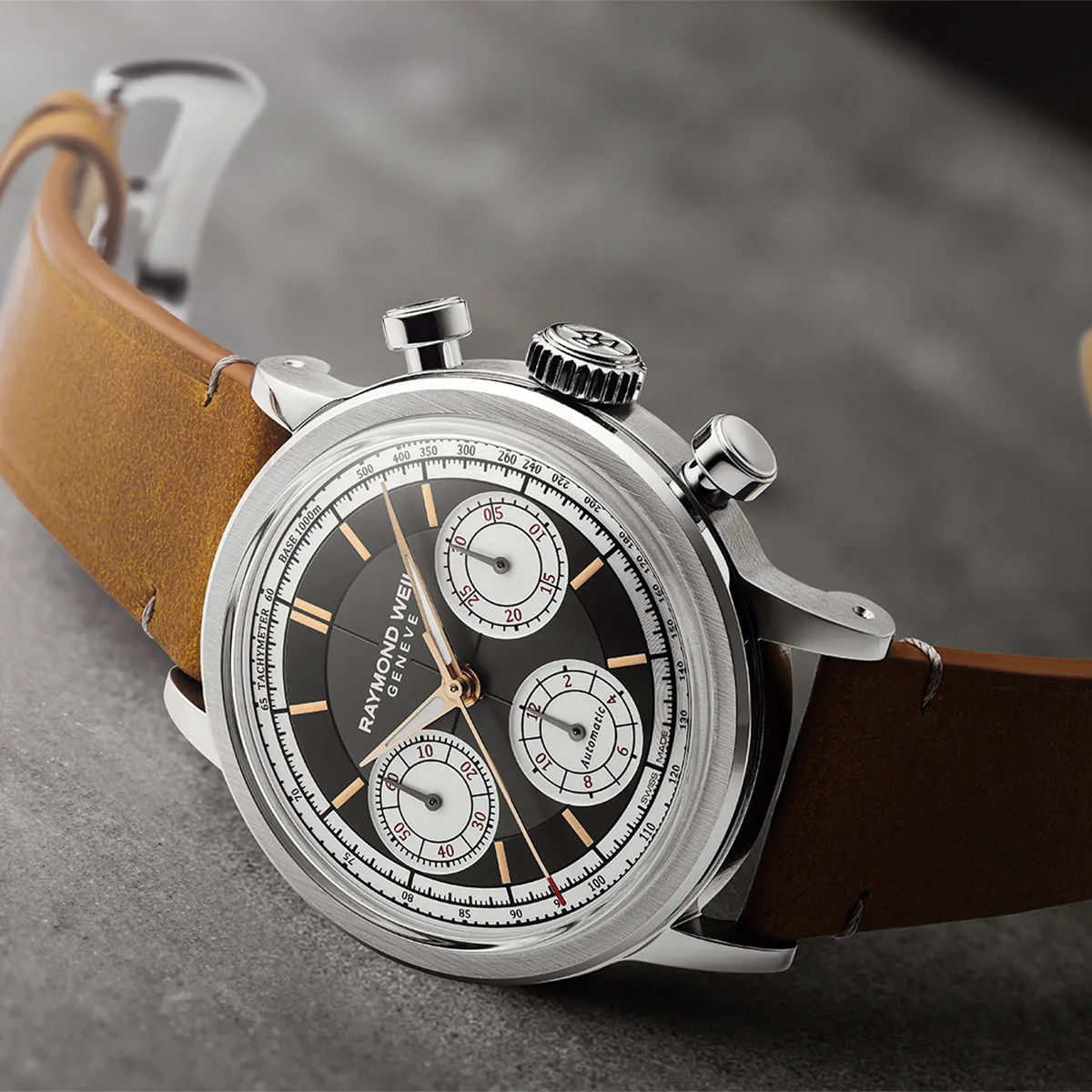 Raymond Weil Millesime Automatic Tri-Compax Chronograph Anthracite Watch