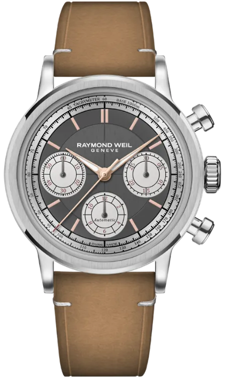Raymond Weil Millesime Automatic Tri-Compax Chronograph Anthracite Watch