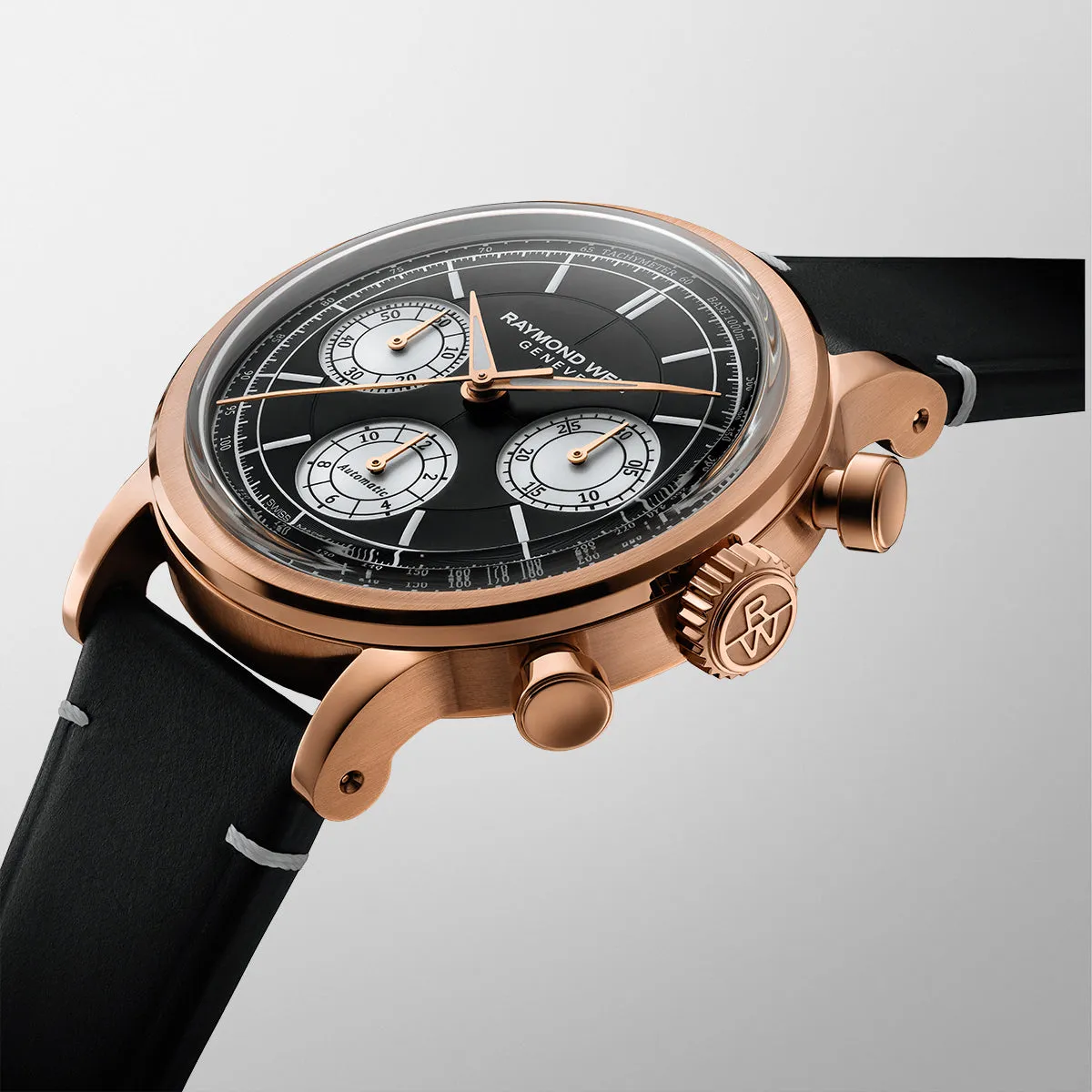 Raymond Weil Millesime Automatic Tri-Compax Chronograph Black Sector Watch
