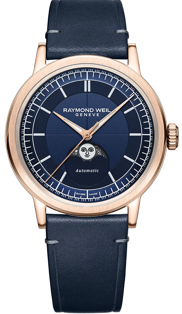 Raymond Weil Millesime Moon Phase 39.5mm Watch