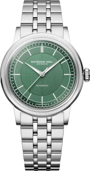 Raymond Weil Millesime Sage Green 35mm Watch
