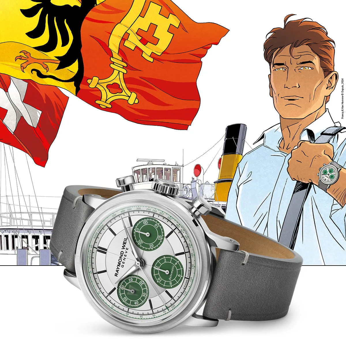 Raymond Weil Millesime Tri-Compax Chronograph Largo Winch Limited Edition Watch