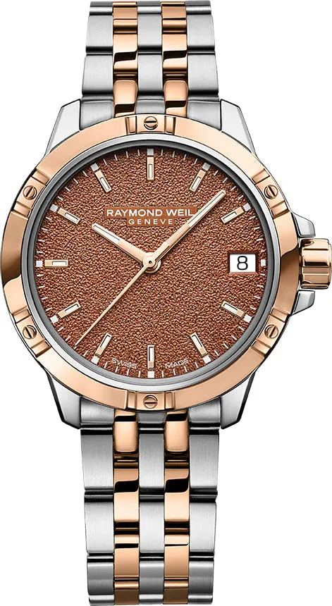 Raymond Weil Tango Two Tone Terra Cotta Frost Watch