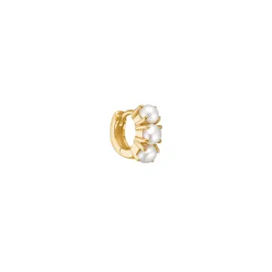 Reef mini 18K Gold Plated Hoop w. Freshwater Pearls