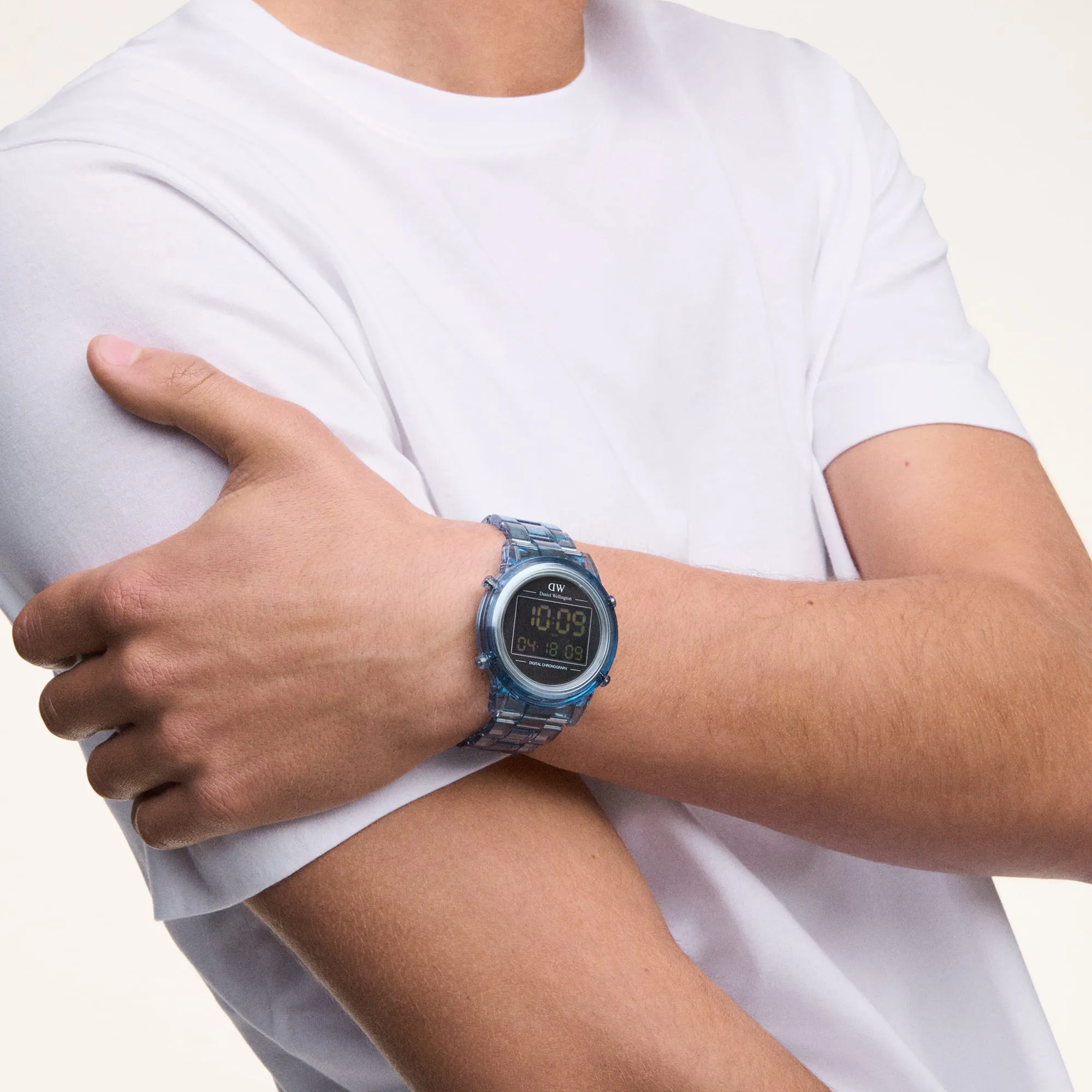 Retro Digital Light Blue Light Blue Daniel Wellington