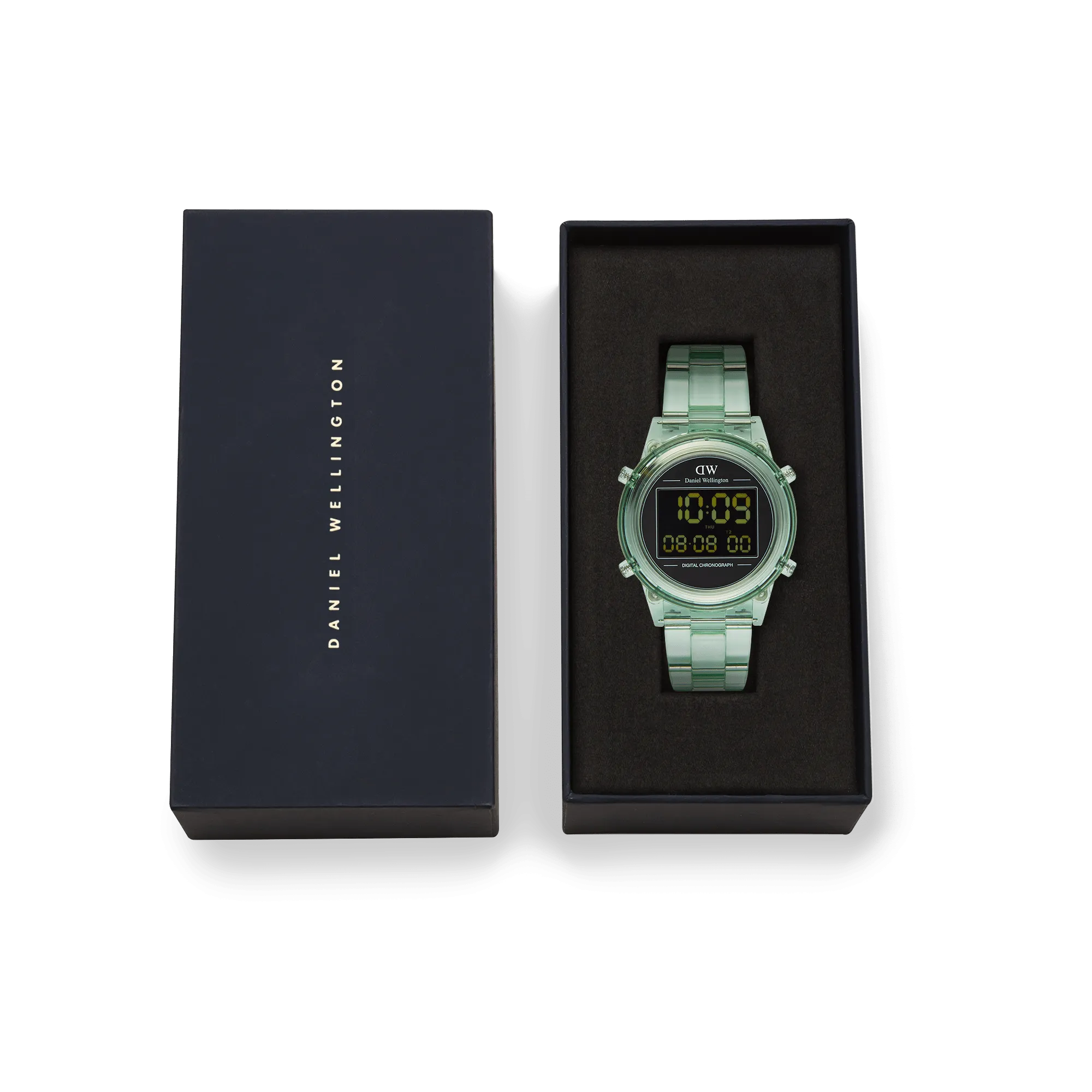 Retro Digital Light Green Light Green Daniel Wellington