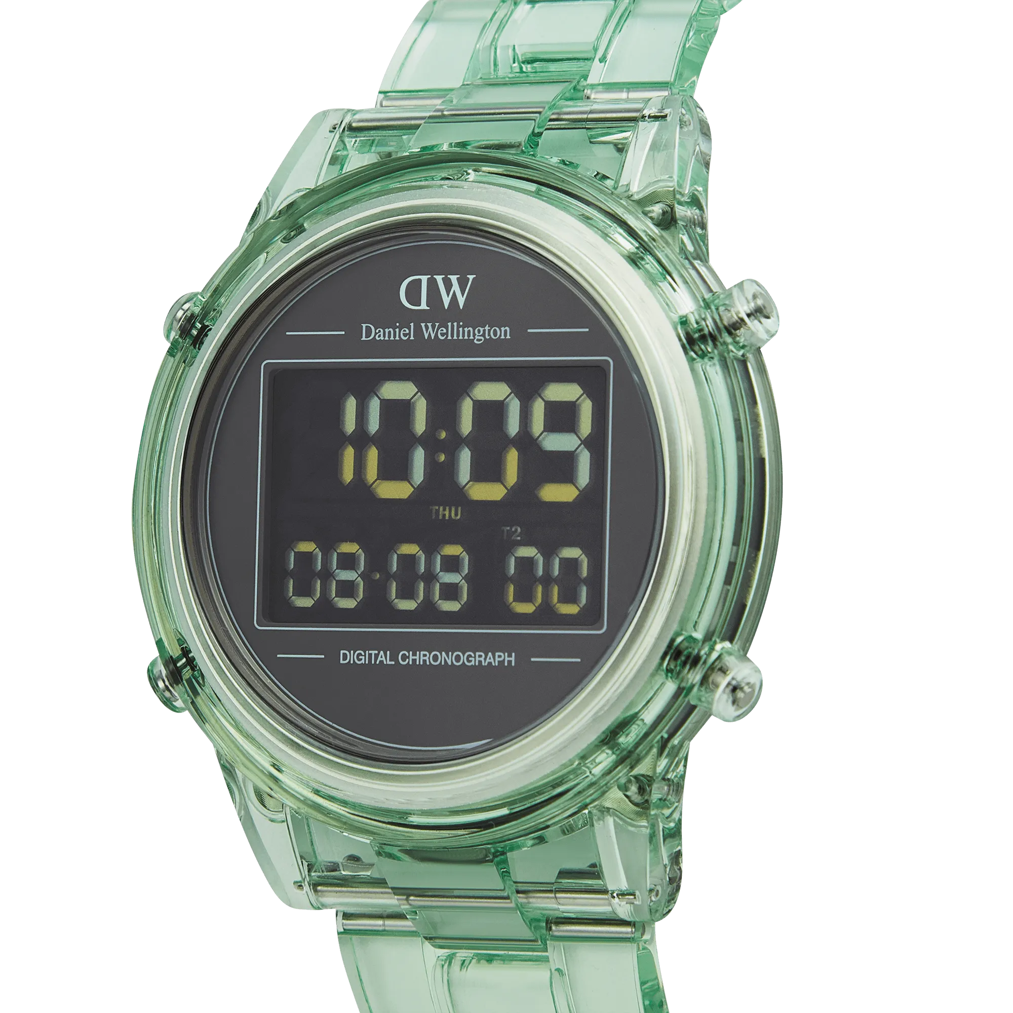 Retro Digital Light Green Light Green Daniel Wellington