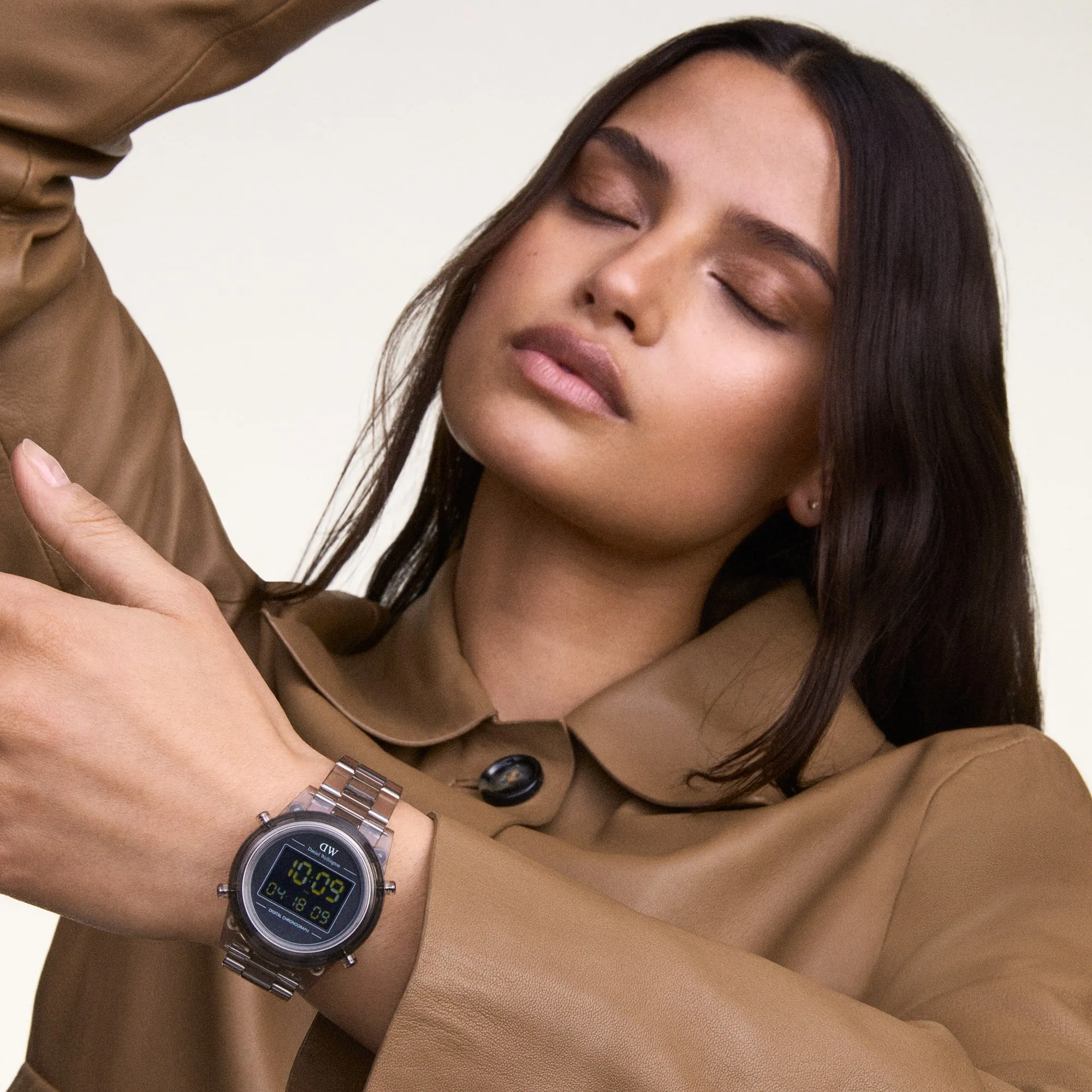 Retro Digital Light Grey Light Grey Daniel Wellington