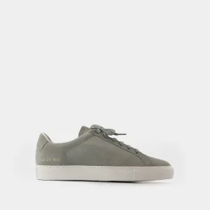 Retro In Suede Sneakers - COMMON PROJECTS - Leather - Green