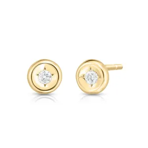 Roberto Coin 18K Yellow Gold Diamond Stud Earrings
