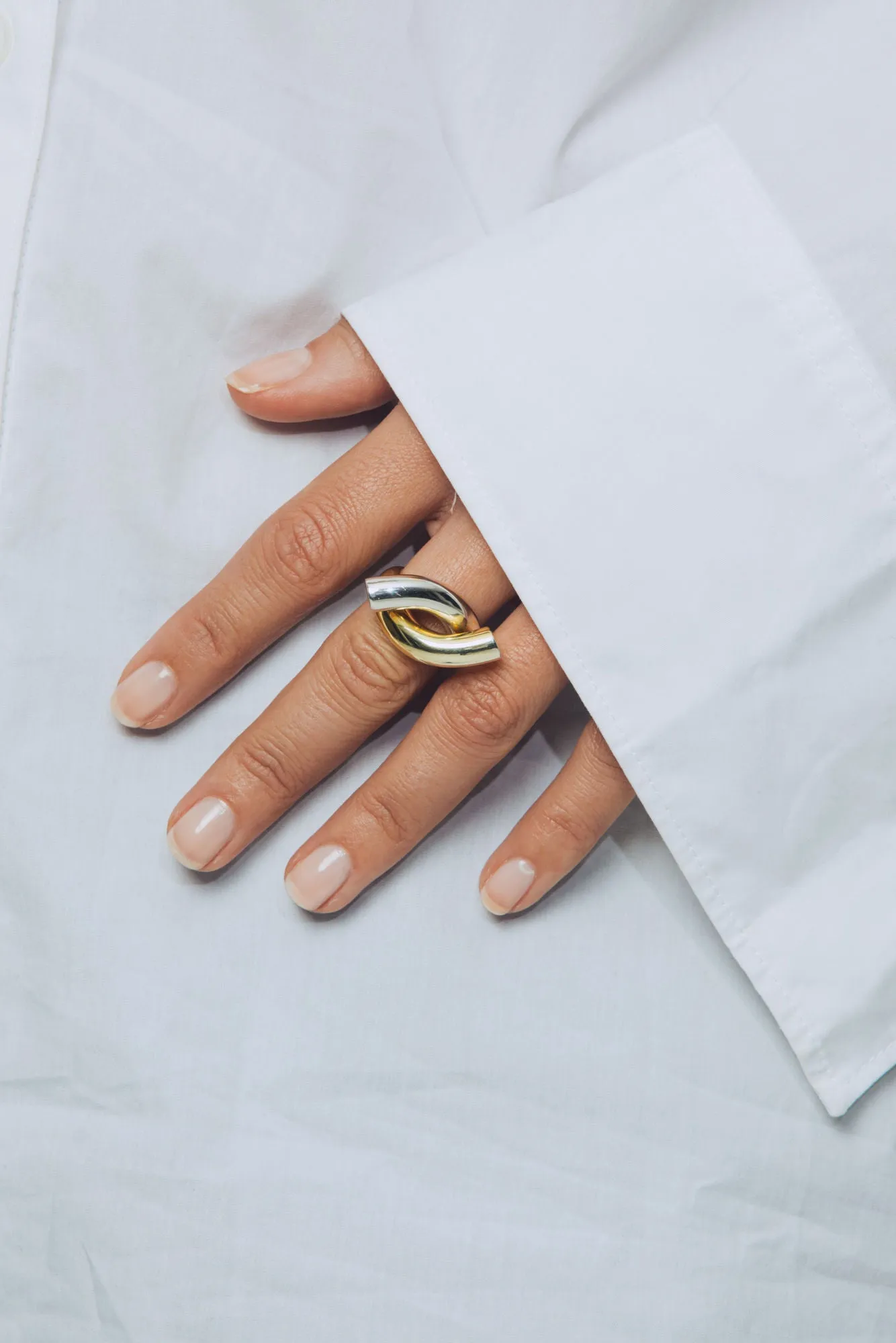 Rose Mix Silver & Gold Ring