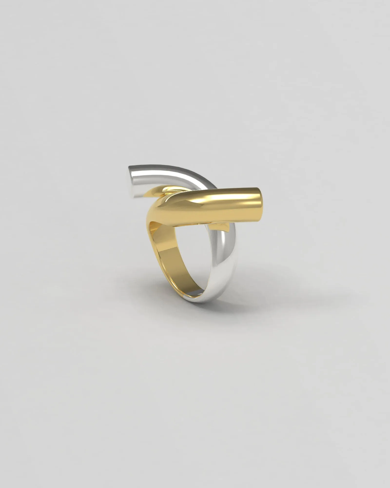 Rose Mix Silver & Gold Ring