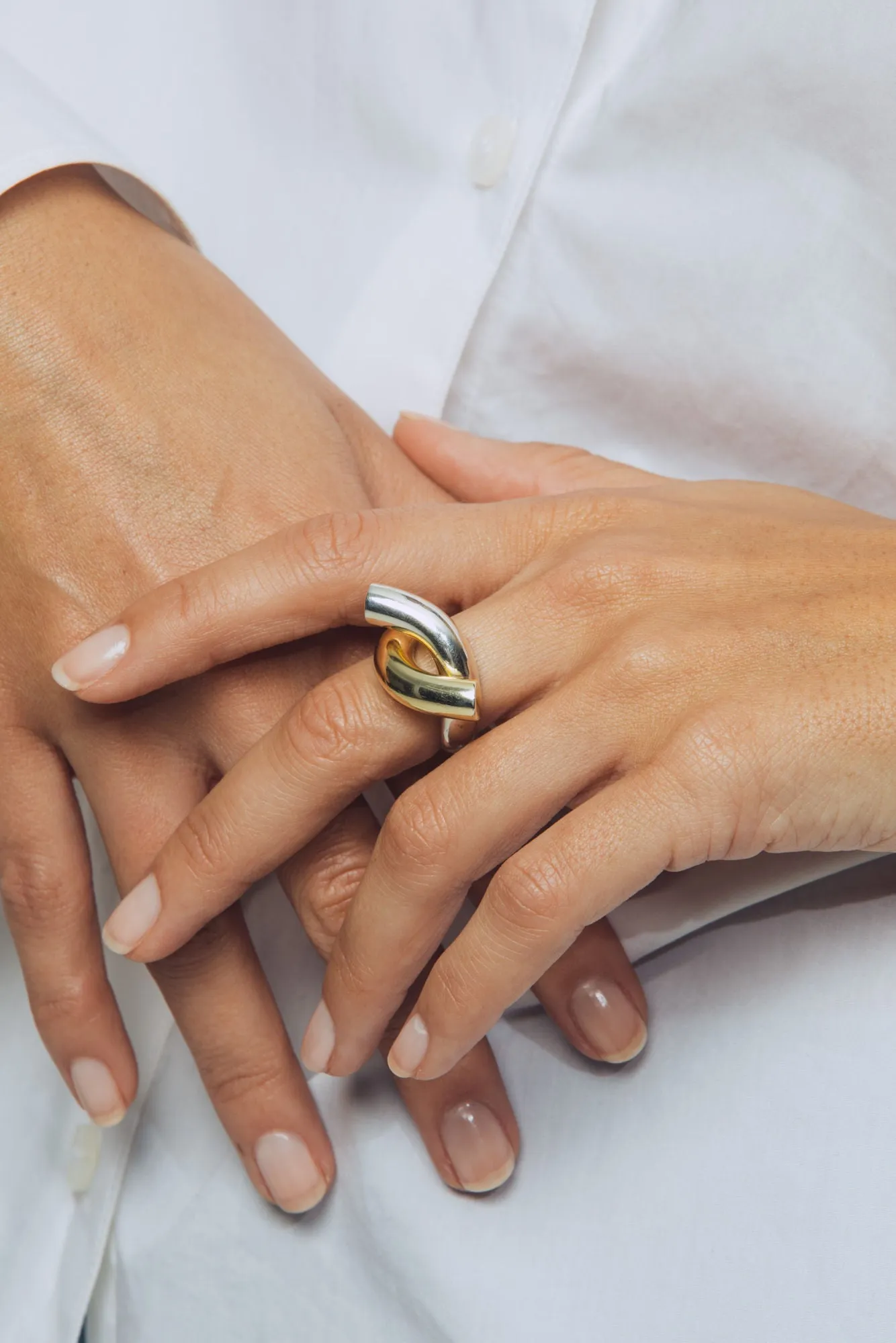 Rose Mix Silver & Gold Ring