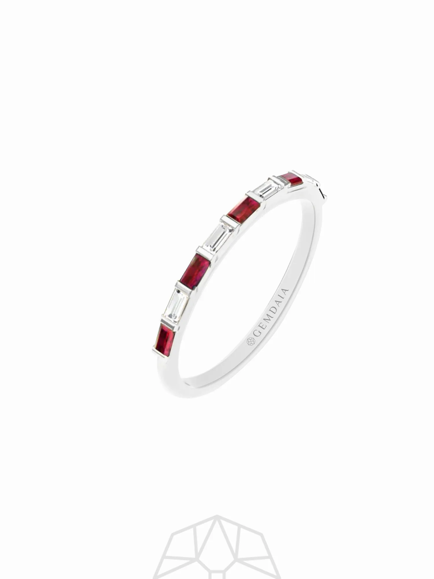 Ruby Serenity 14K White Gold Ring