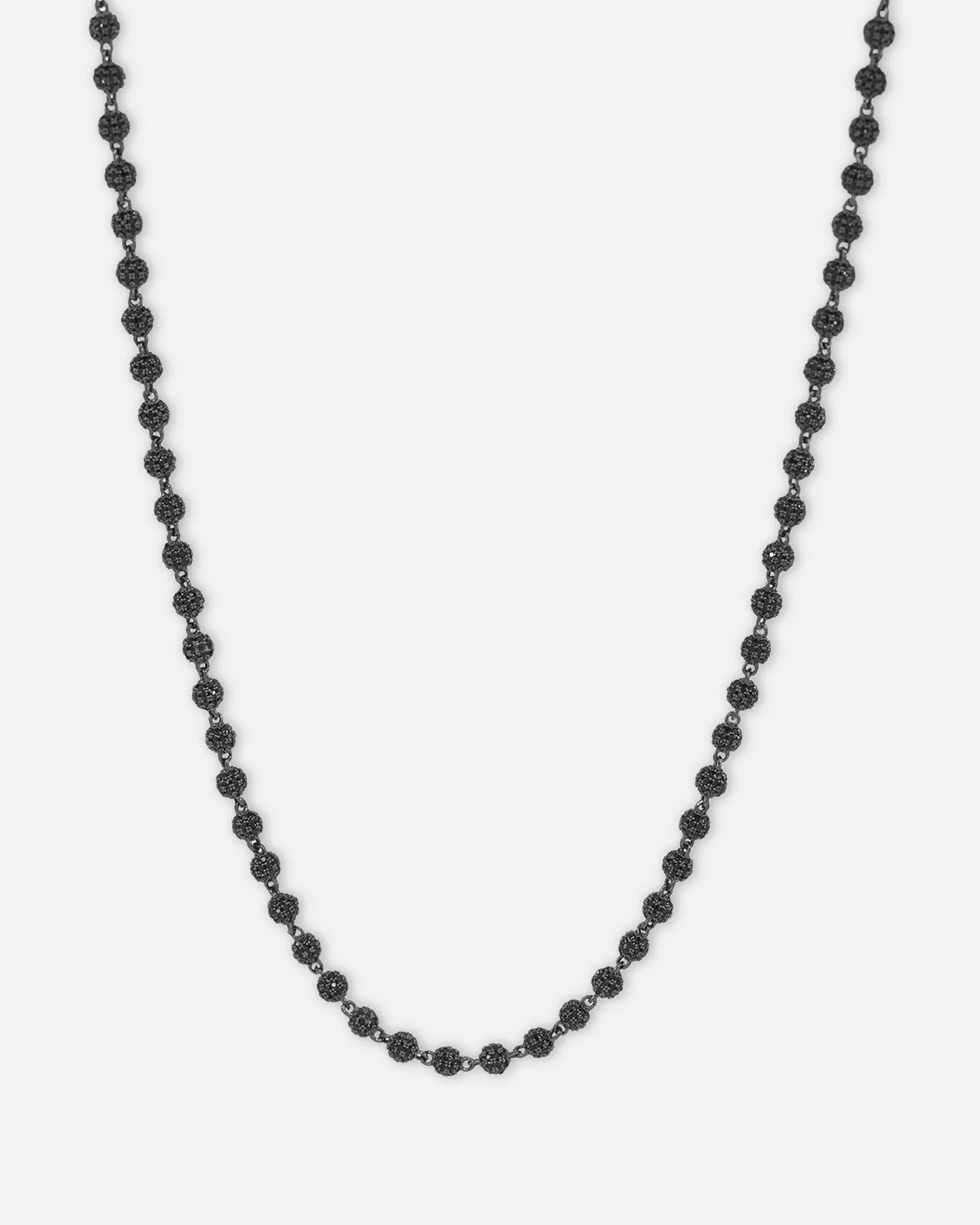 Saint Morta 4mm Iced Ball Chain Iced Black