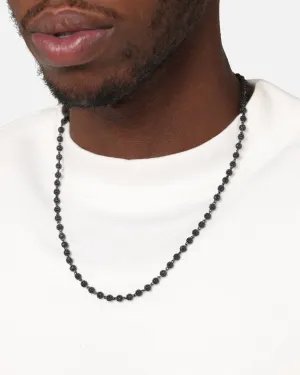 Saint Morta 4mm Iced Ball Chain Iced Black