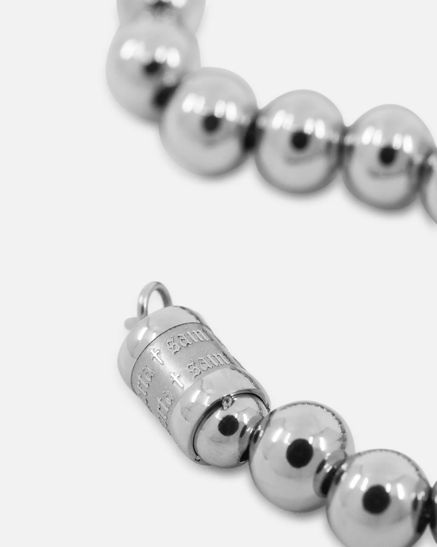 Saint Morta Chrome Balls Bracelet White Gold