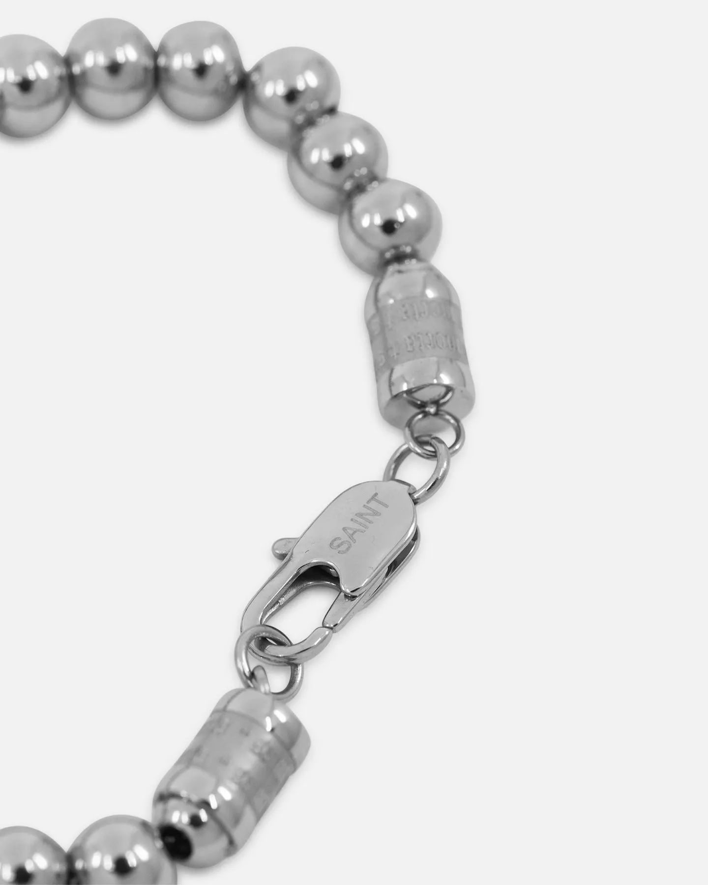 Saint Morta Chrome Balls Bracelet White Gold