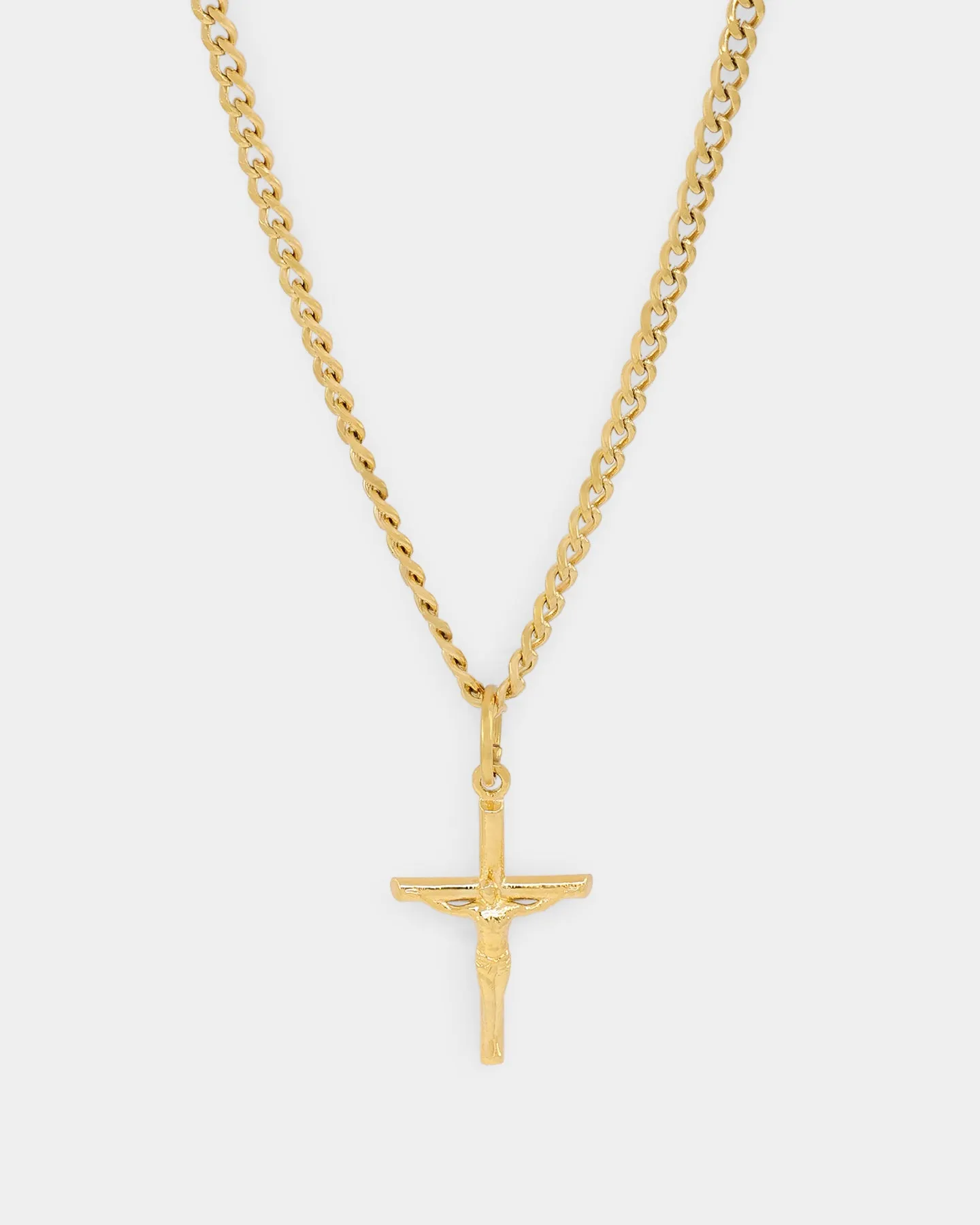 Saint Morta Crucifix Pendant Gold