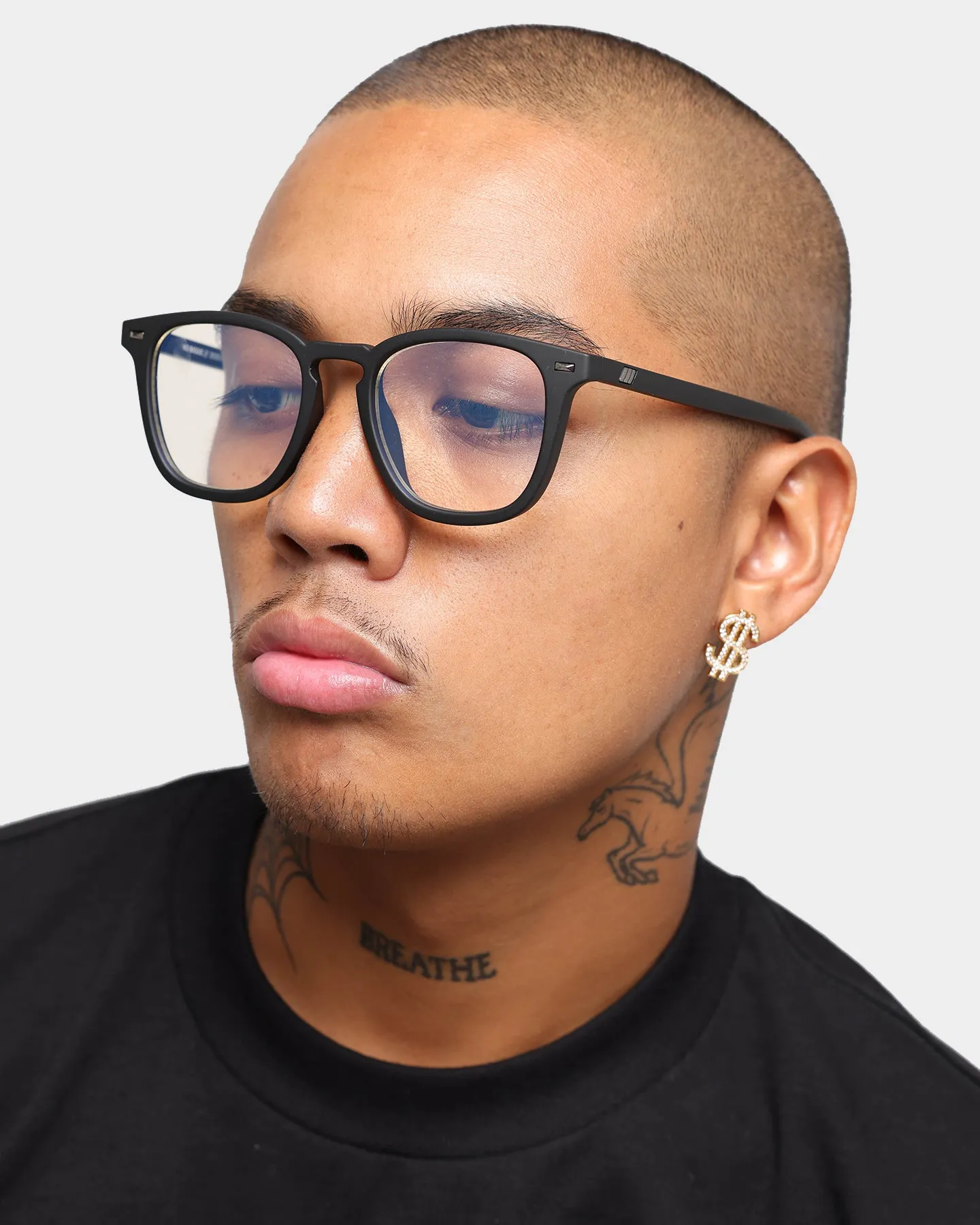 Saint Morta Dollar$ Earring Iced Gold