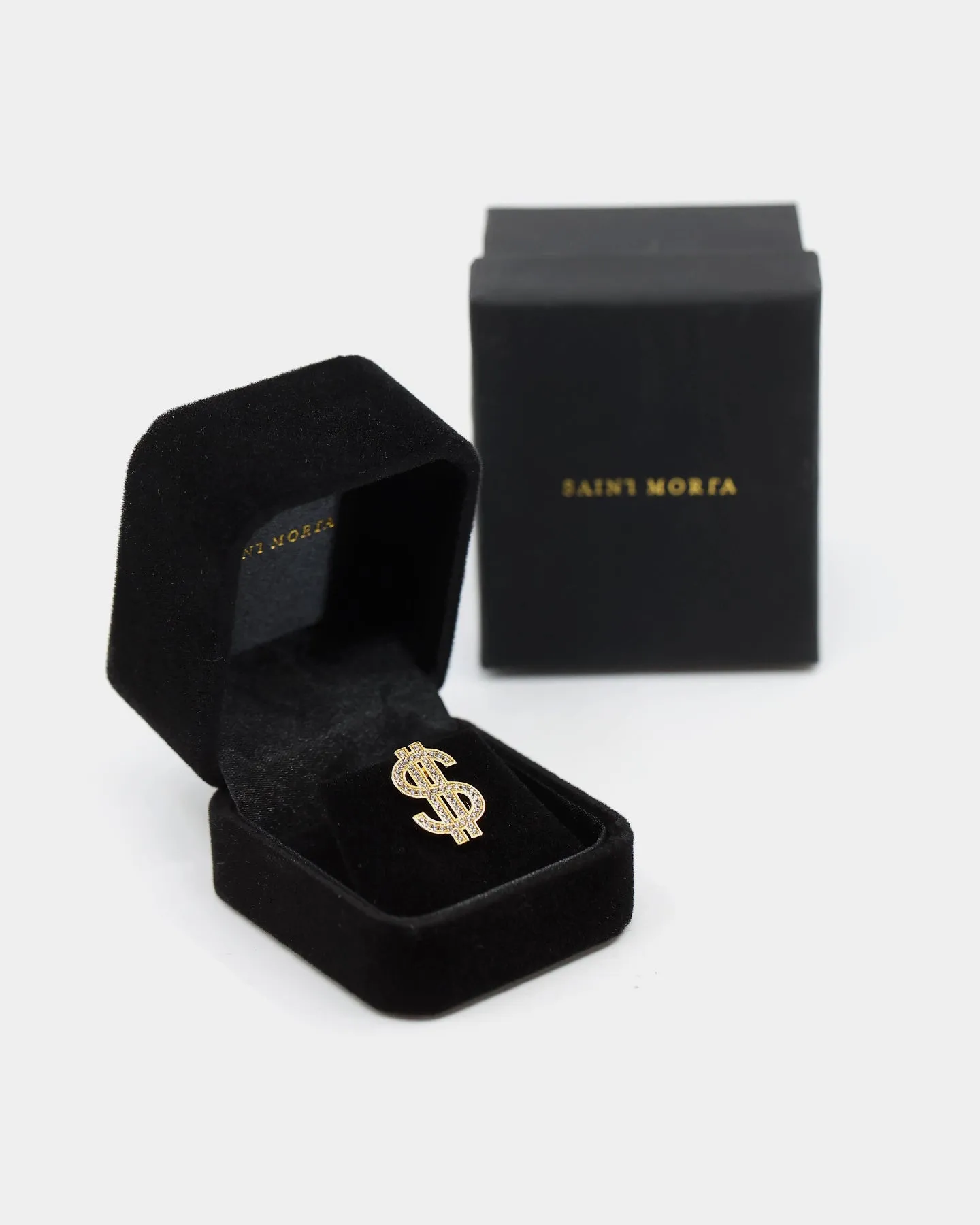 Saint Morta Dollar$ Earring Iced Gold