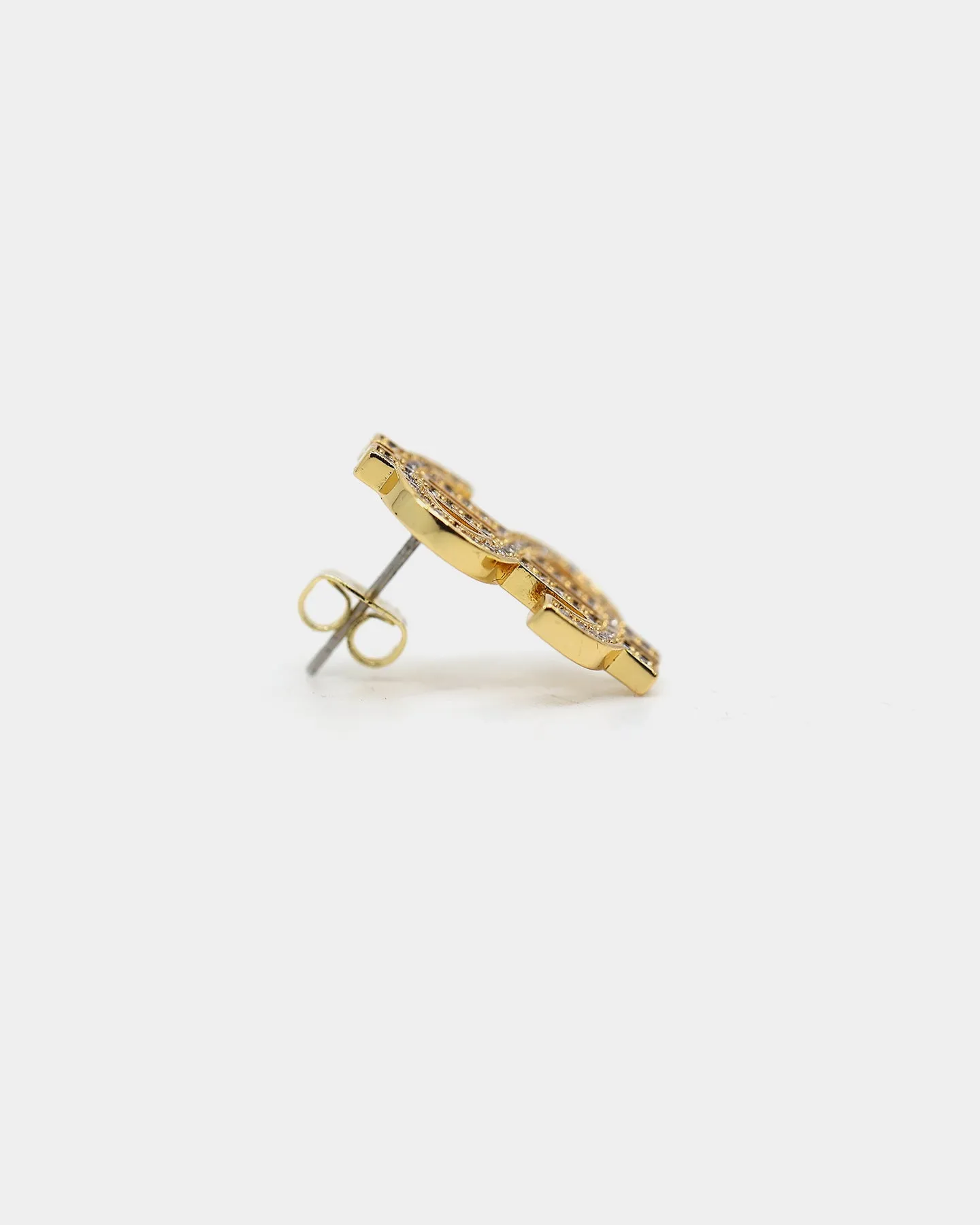 Saint Morta Dollar$ Earring Iced Gold