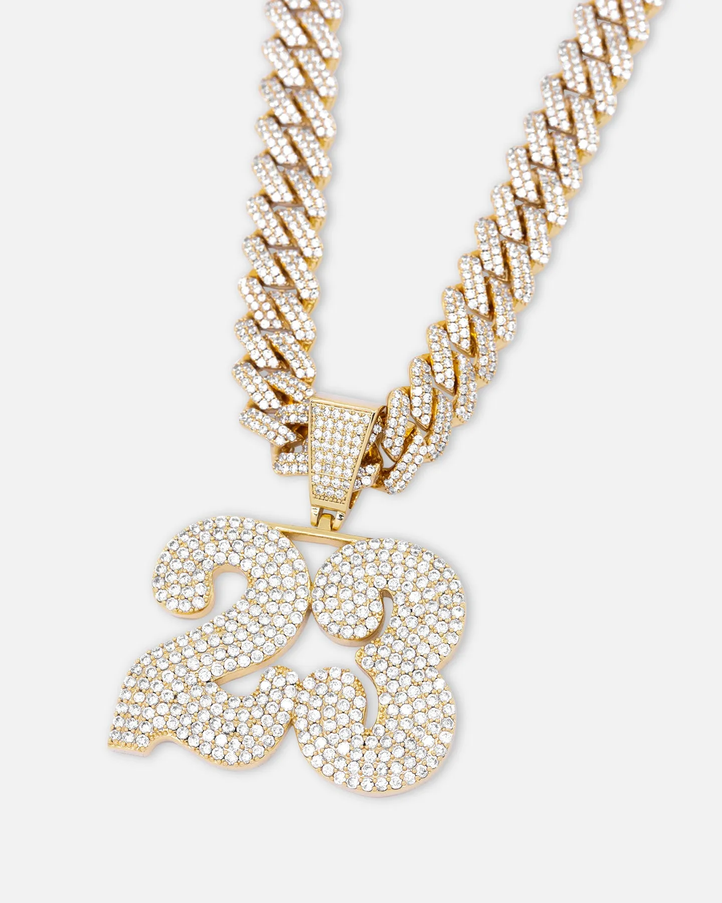 Saint Morta Iced 23 Pendant Iced Gold