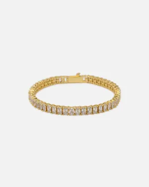 Saint Morta Iced Baguette Bracelet Iced Gold