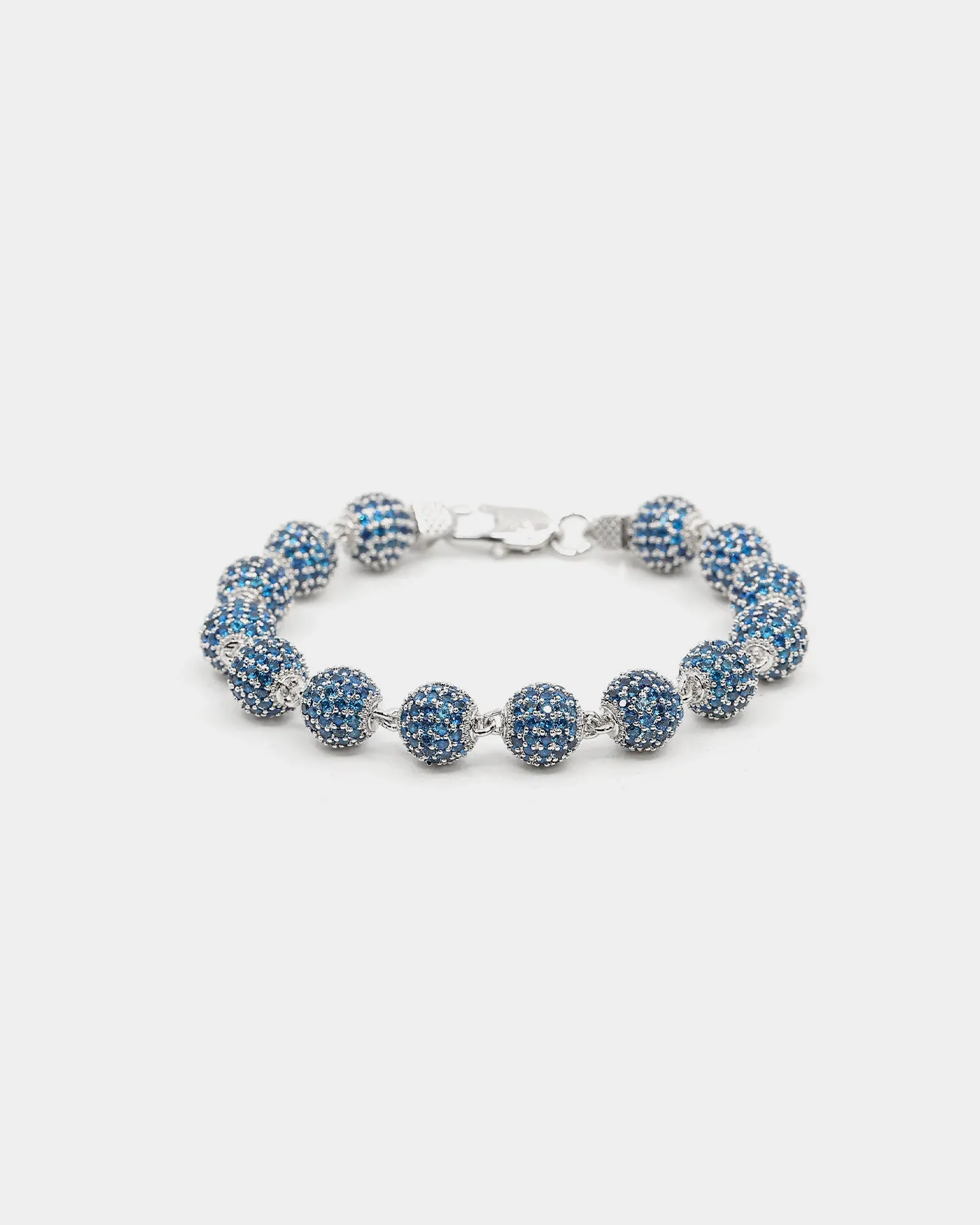 Saint Morta Iced Baller Bracelet Blue Iced Gold