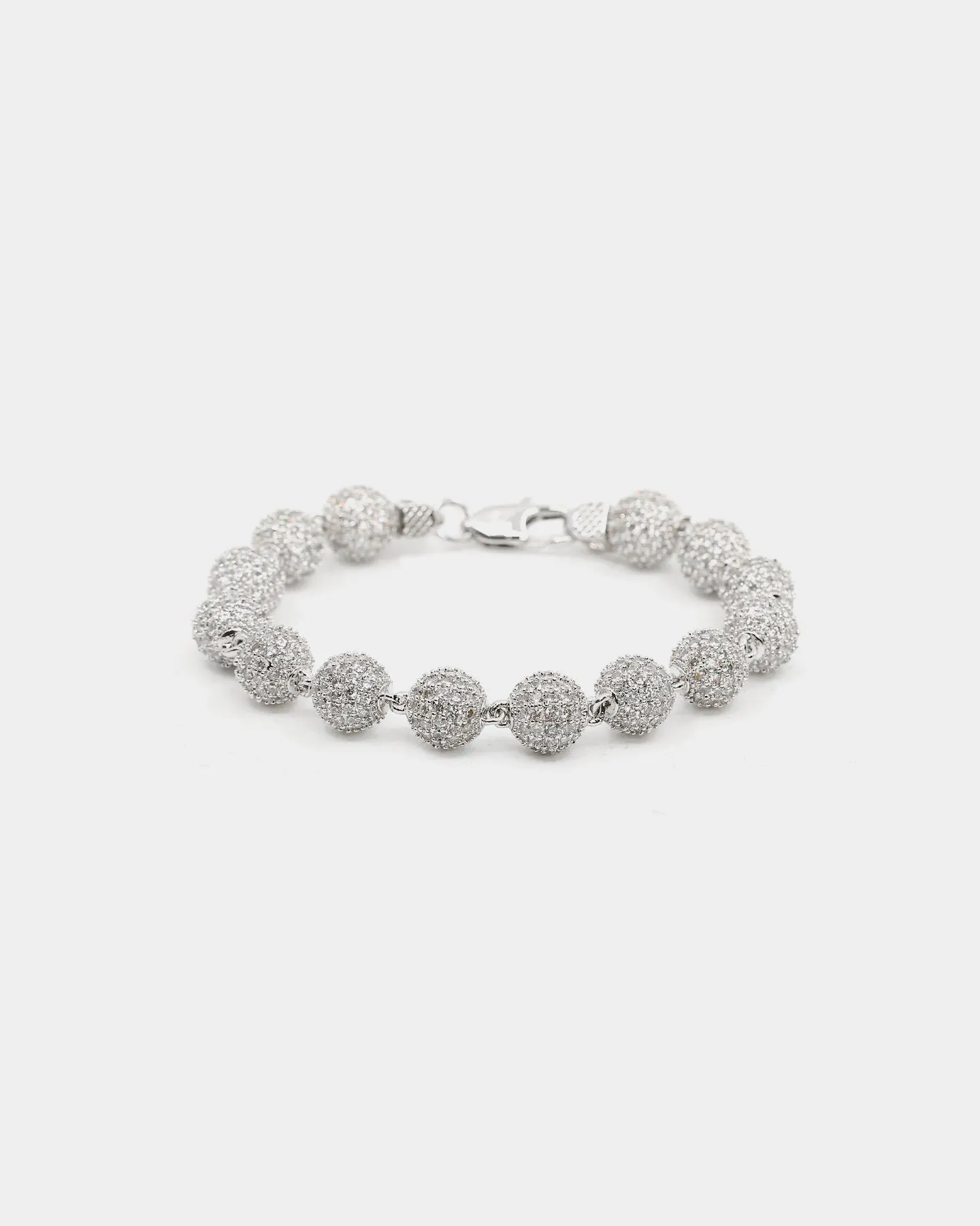 Saint Morta Iced Baller Bracelet Iced White Gold