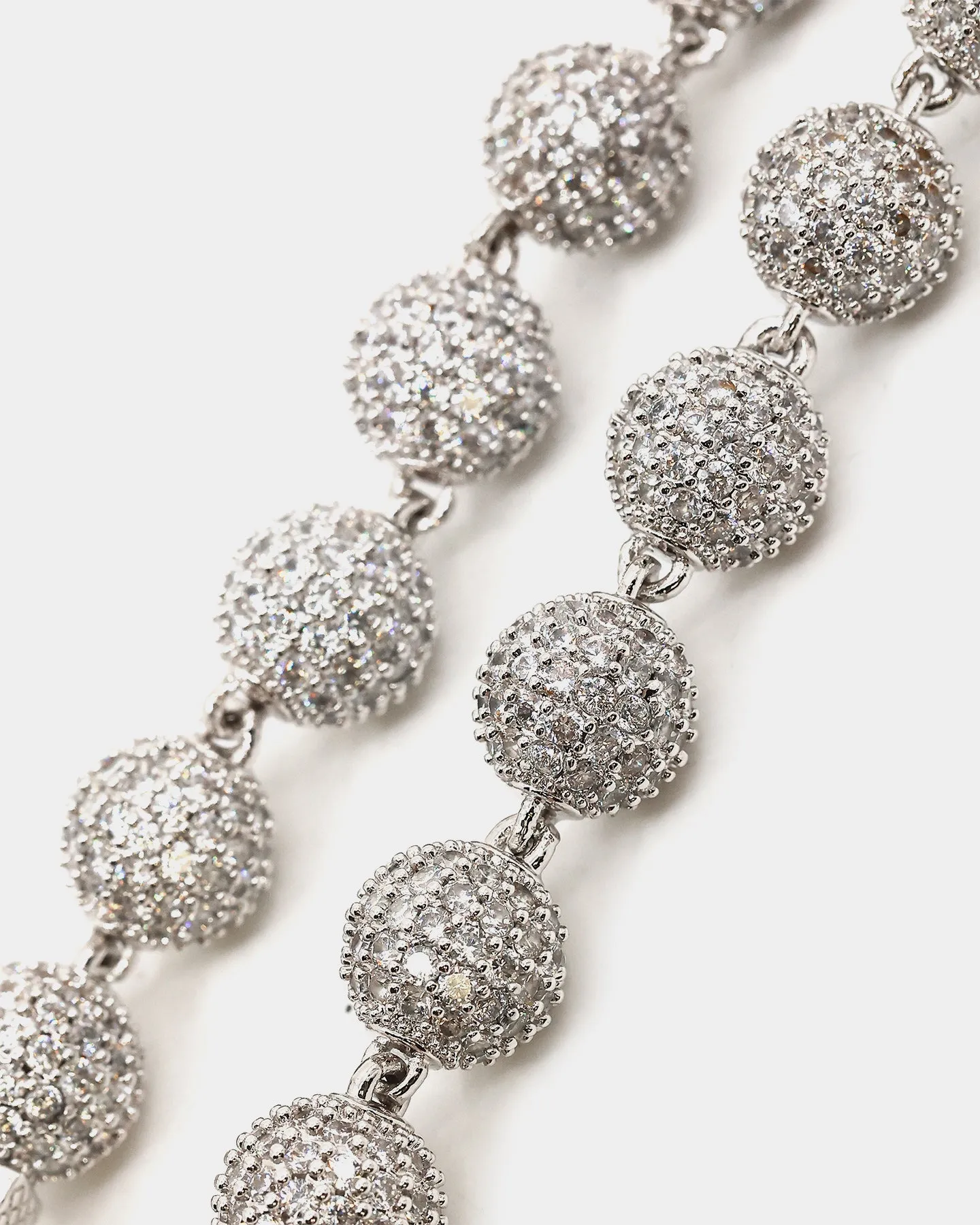 Saint Morta Iced Baller Bracelet Iced White Gold