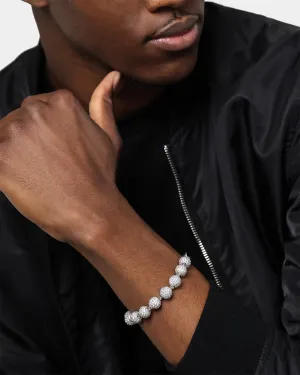 Saint Morta Iced Baller Bracelet Iced White Gold