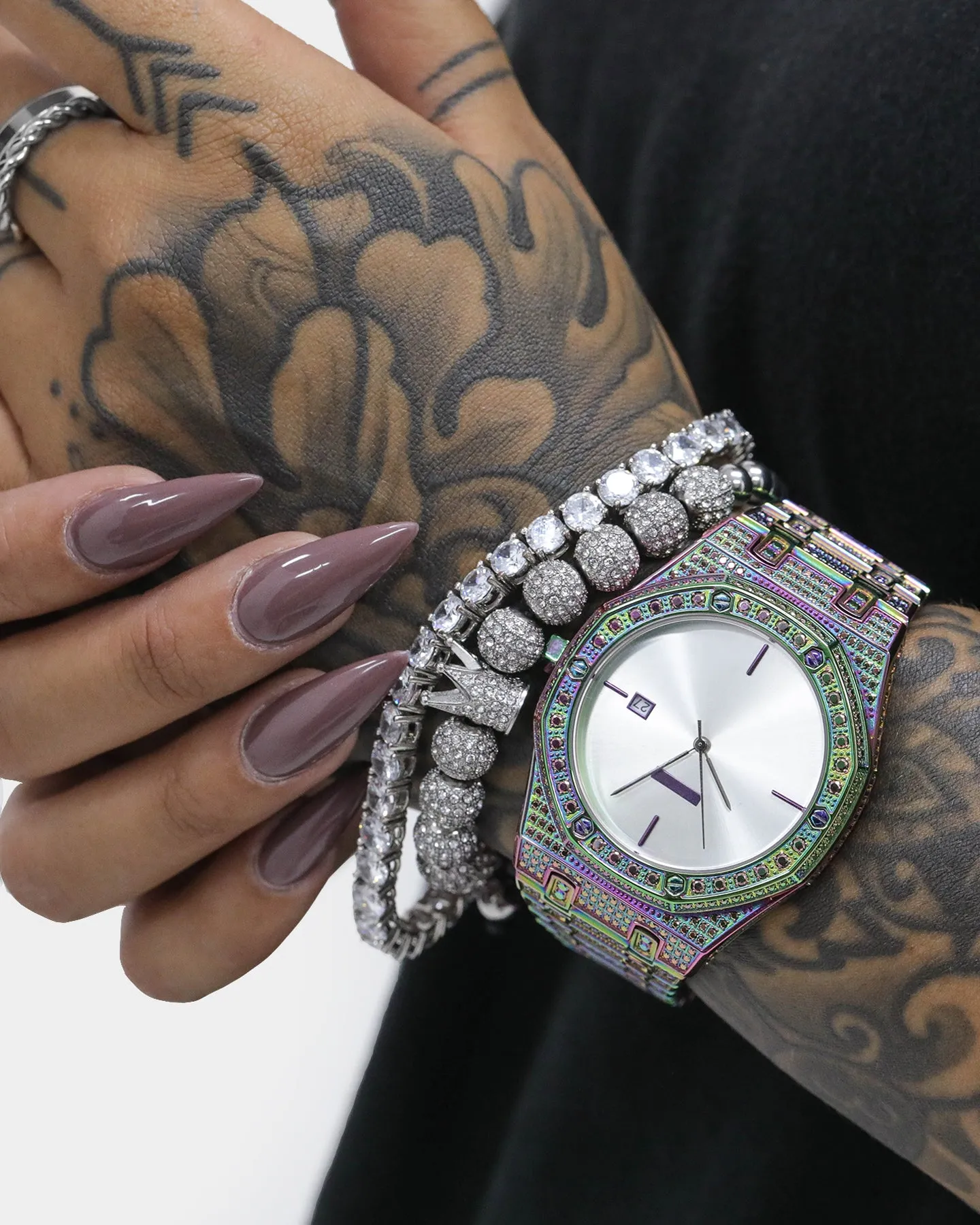 Saint Morta Medio Premierre Watch Iced Iridescent
