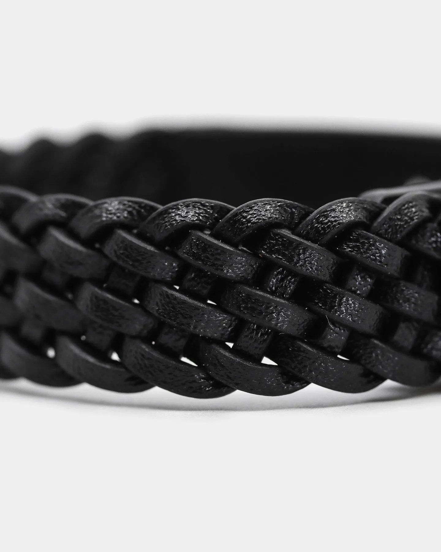 Saint Morta Men's Plaited Bracelet Black/Gold
