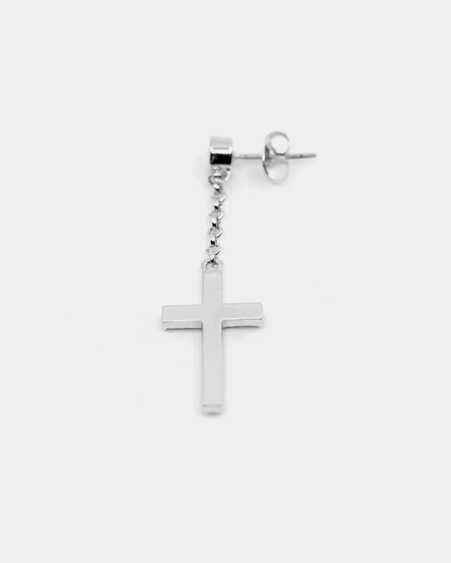 Saint Morta Men's Preacher Earring Iced White Gold