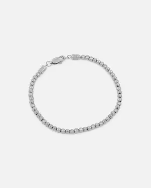 Saint Morta Mini Chrome Balls Bracelet White Gold