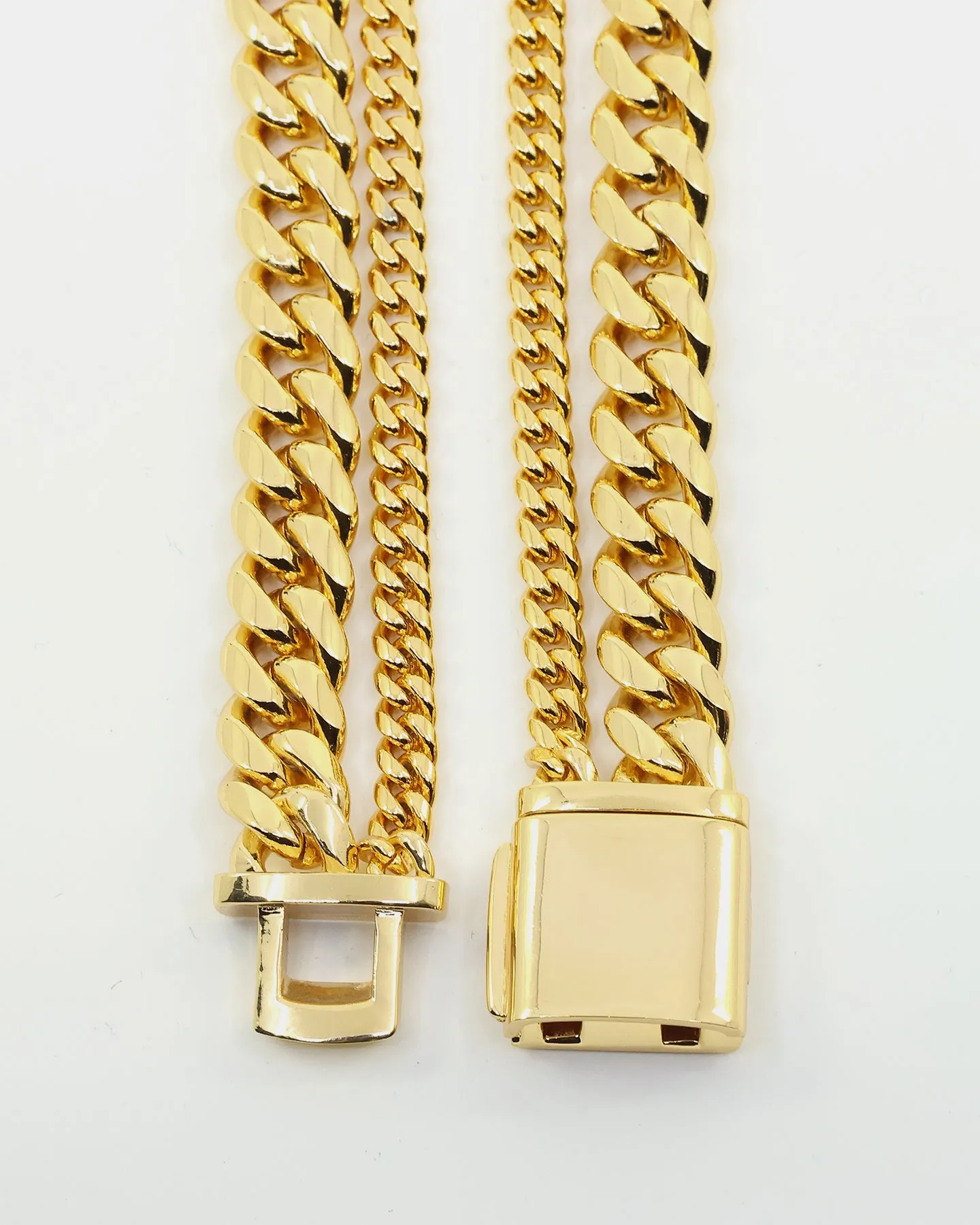Saint Morta Our Faith Double Chain Necklace Gold