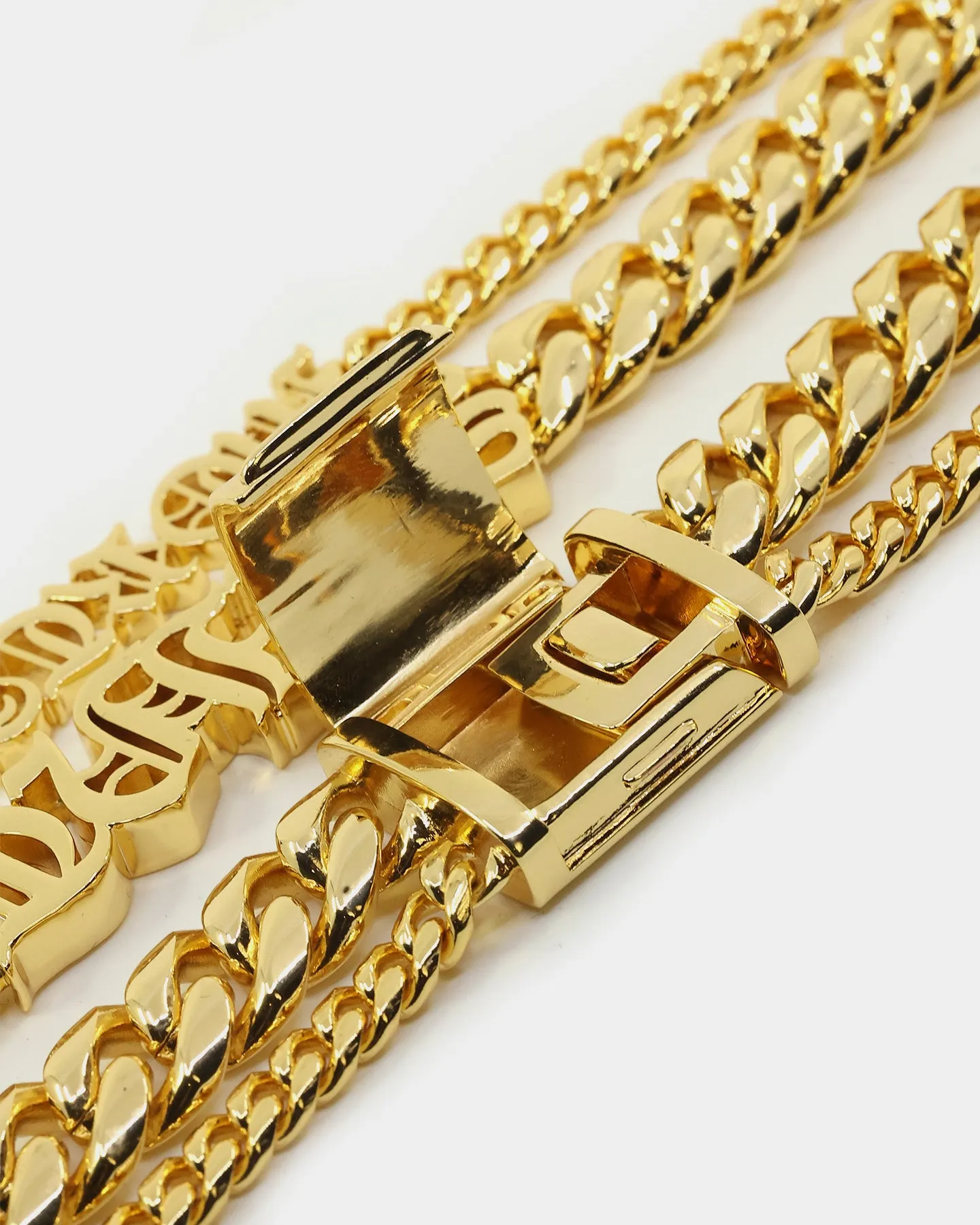 Saint Morta Our Faith Double Chain Necklace Gold