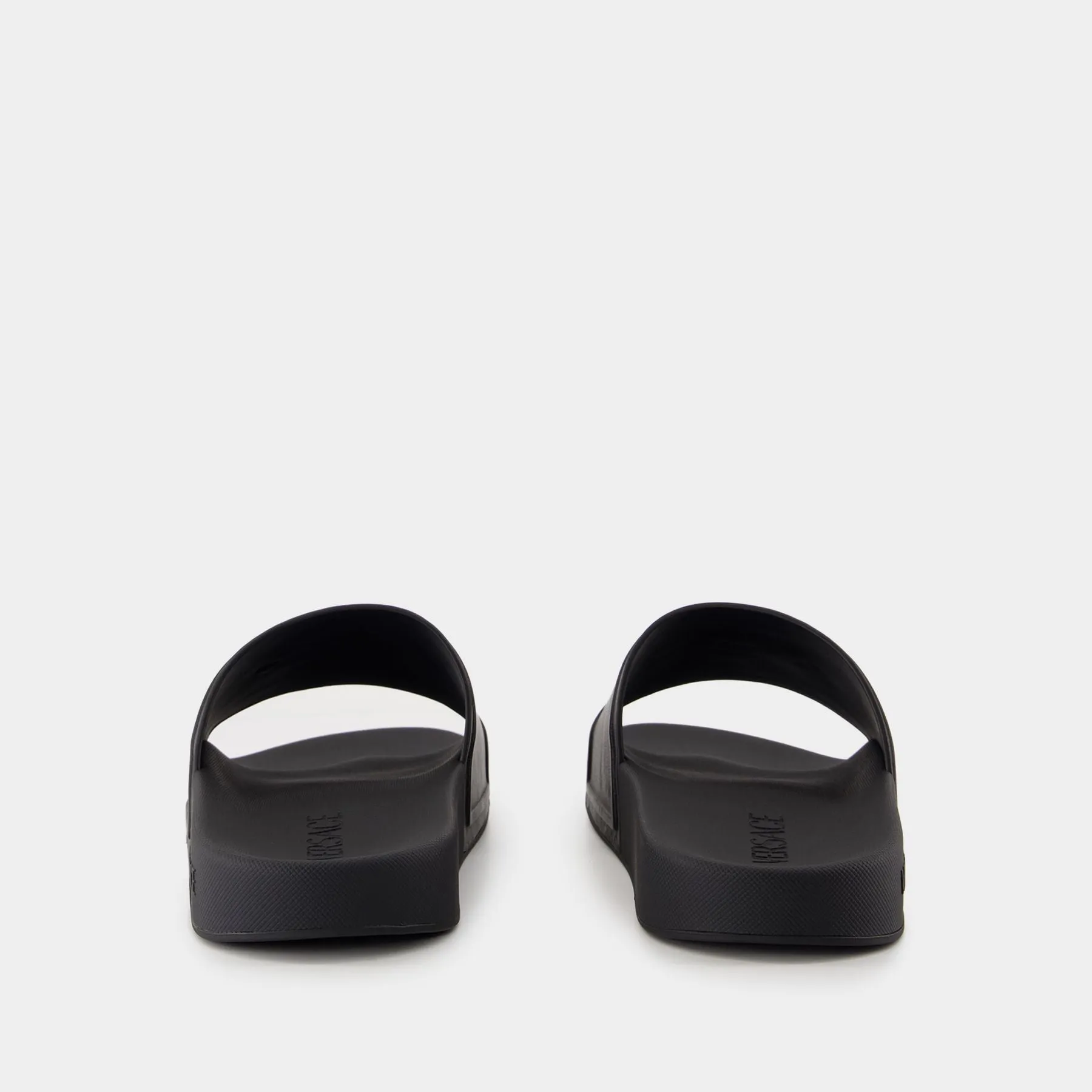 Sandals - Versace - Leather - Black