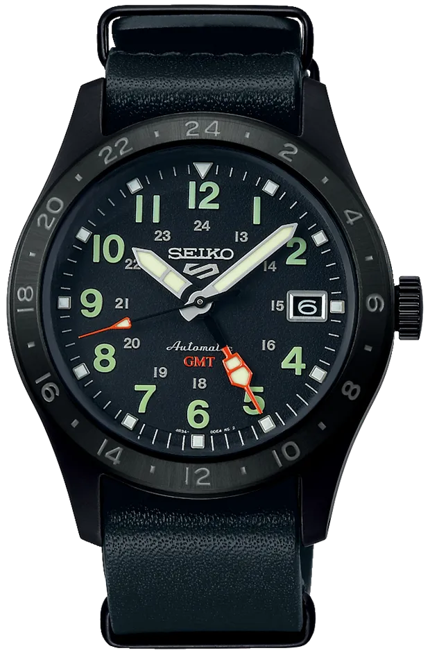 Seiko 5 Sports Field Deception Mechanical GMT Watch
