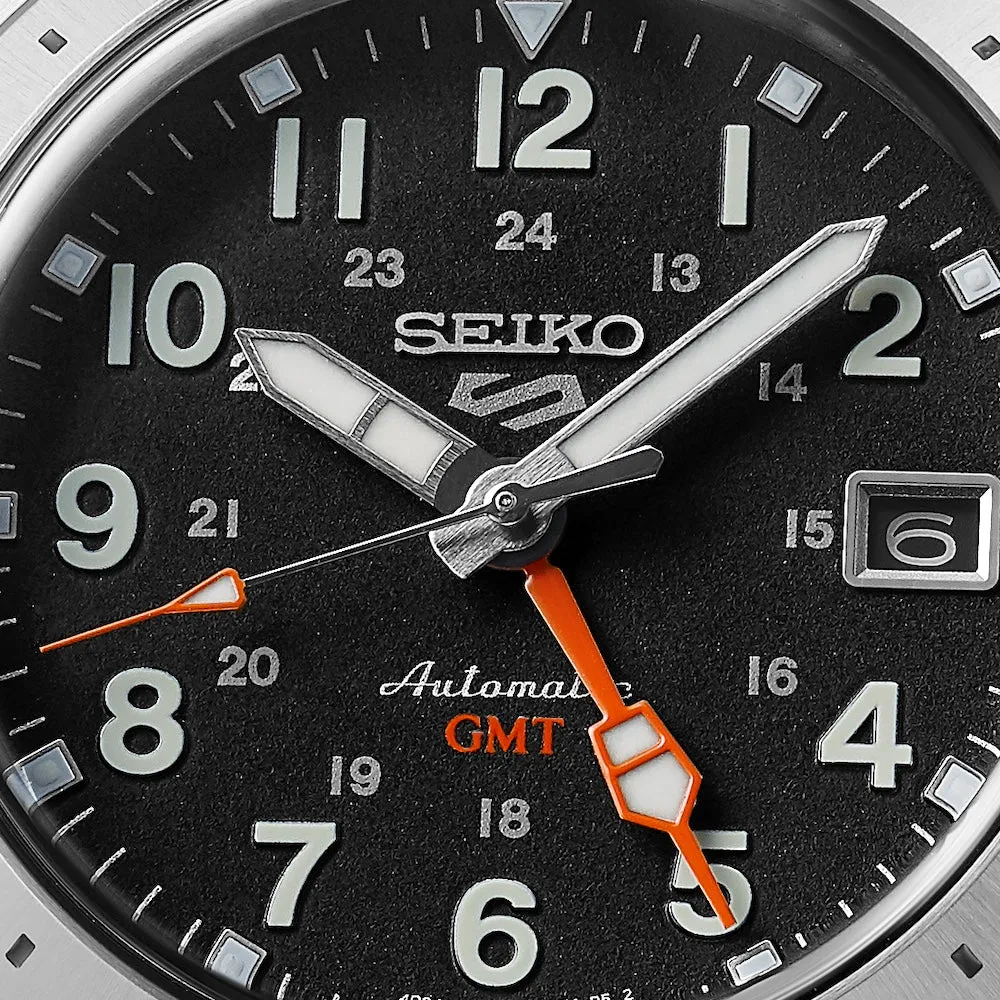 Seiko 5 Sports Field Deploy Mechanical GMT Watch