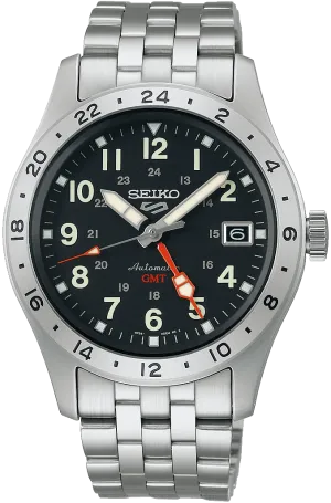 Seiko 5 Sports Field Deploy Mechanical GMT Watch