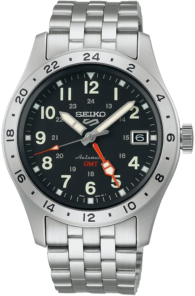 Seiko 5 Sports Field Deploy Mechanical GMT Watch