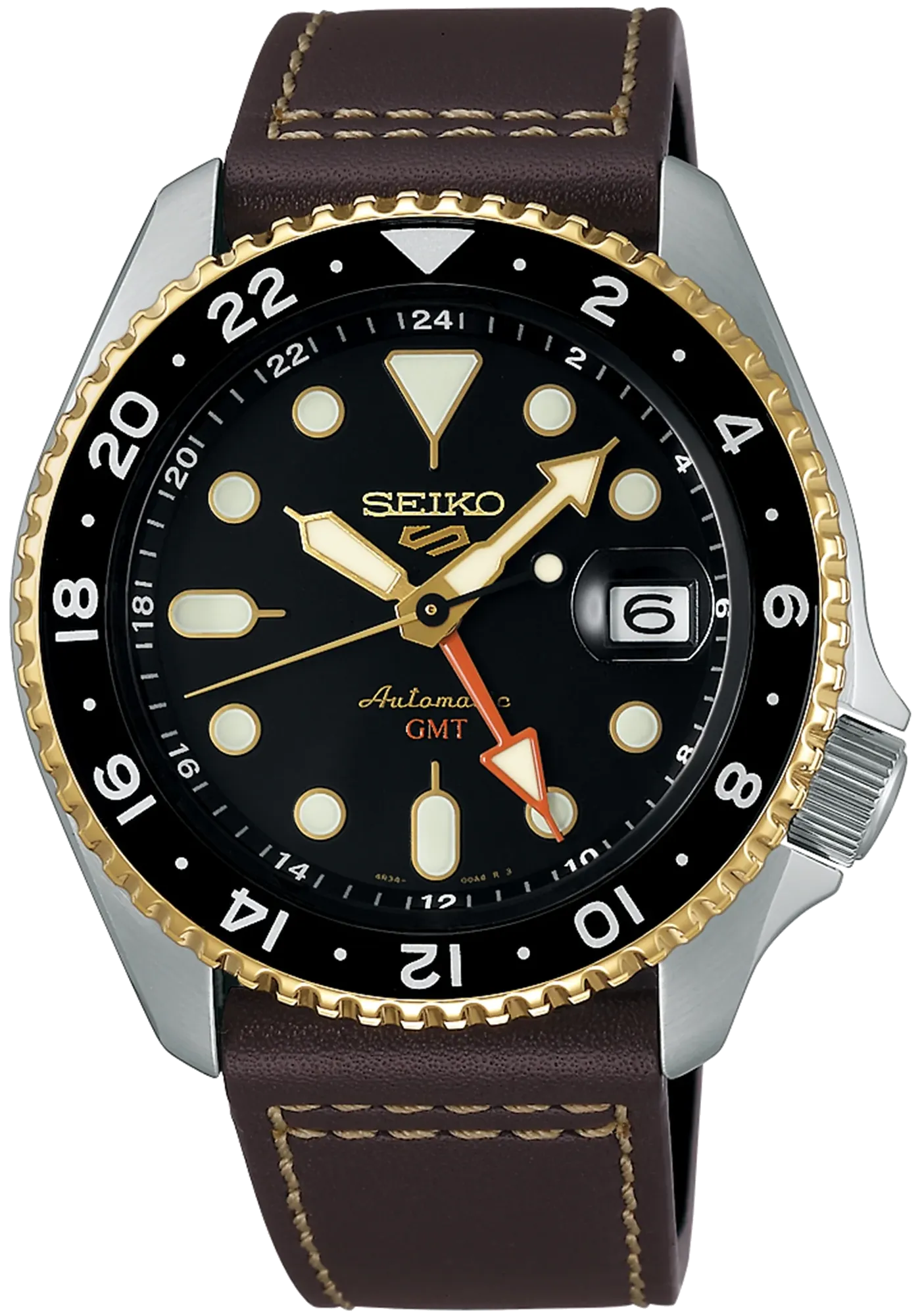 Seiko 5 Sports SKX GMT Mocha Watch